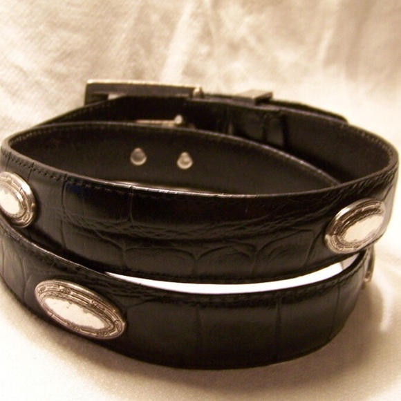 Brighton Classics Black Croc Embossed With Silver - Picture 3 of 6